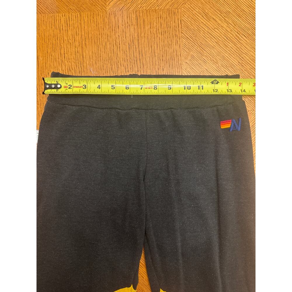 Aviator Nation Retro Chevron Casual Color Block Black Red Sweatpants Extra Small - Picture 3 of 8